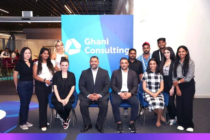 The Ghani Consulting team at a Dubai Tech Experience event